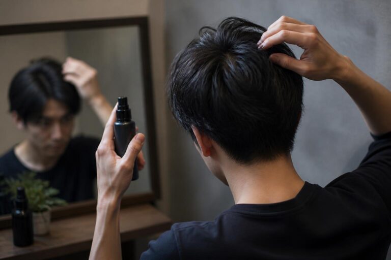 つむじ薄毛が目立ちにくいオールバックの髪型とは？
